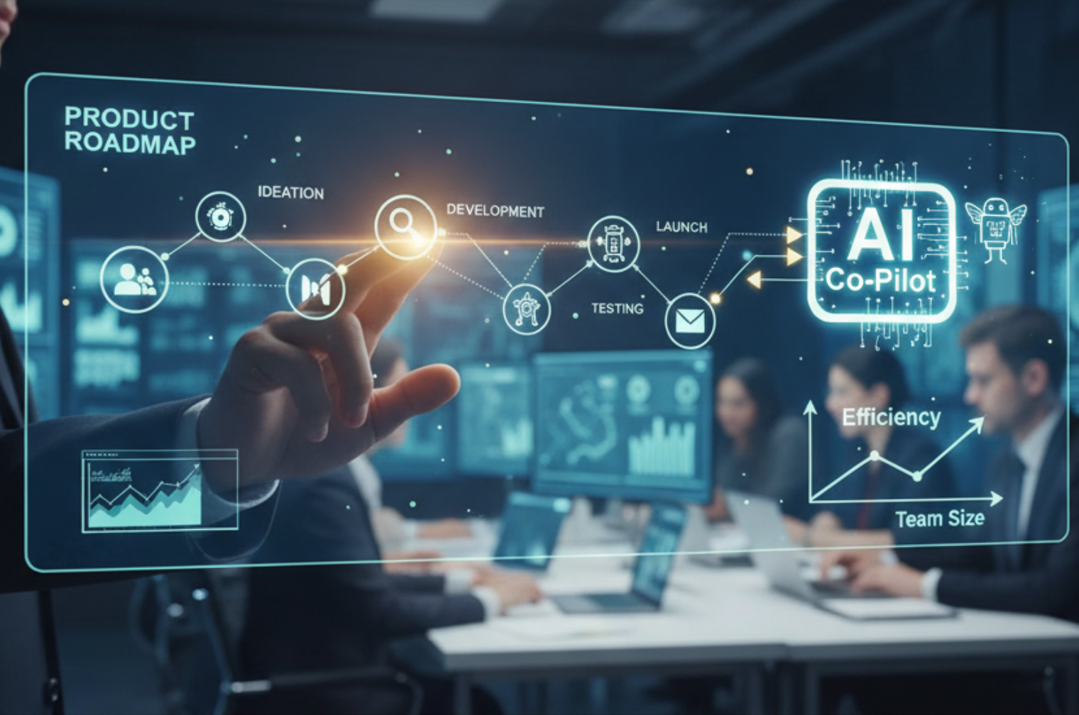 AI Co-Pilots in SaaS: How CTOs Can Accelerate Product Roadmaps Without Expanding Teams