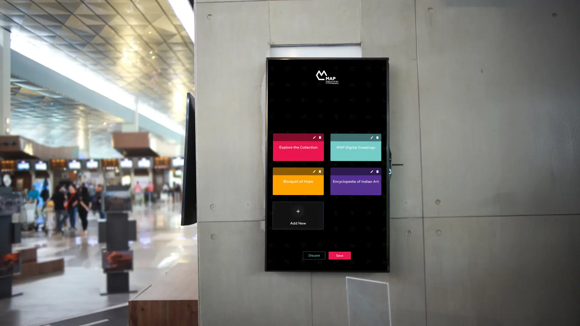 Interactive LED Screen App for MAP Museum Exhibits